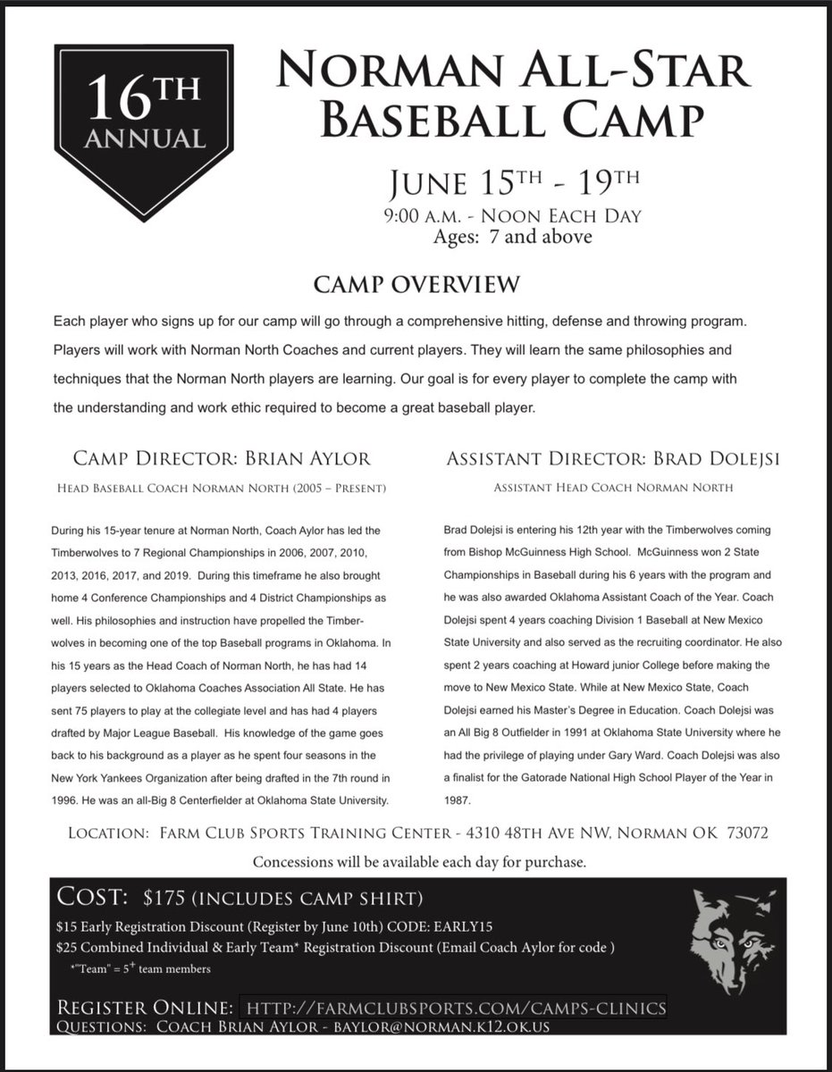 NorthCamps's tweet photo. Go check out of FB page North Baseball Camps for more information. #summerbaseballcamp #northbaseballcamps https://t.co/mvheDtC6Nq
