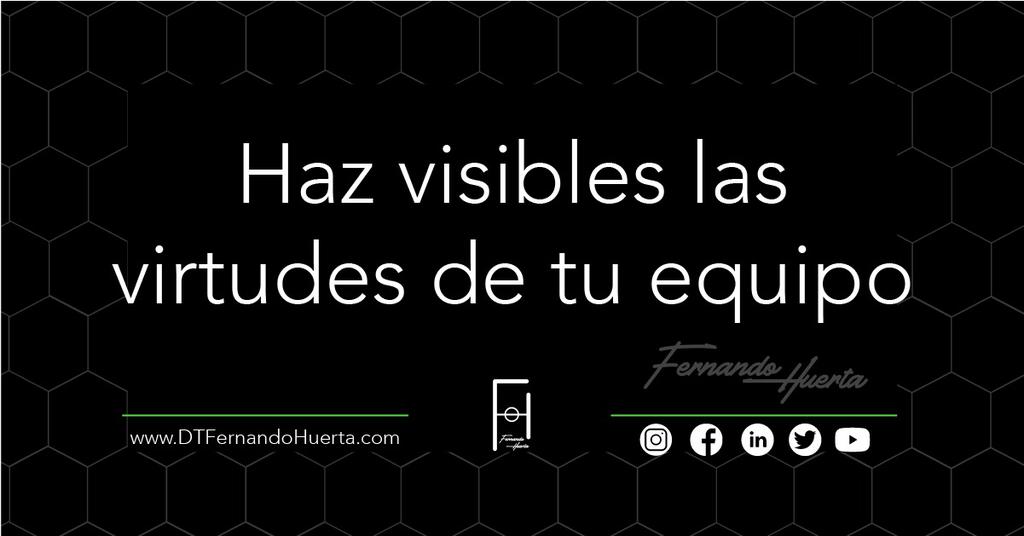 No sólo jugadores, también las virtudes de tu cuerpo técnico y staff. Es importante que valores a la gente que te rodea. 😎⚽️👏 #ComunidadDeCambio #Futbol #DirectorTécnico #EntrenadorDeFutbol