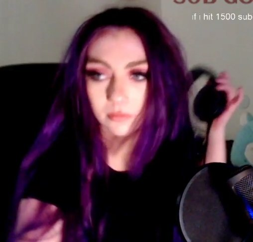 purple hair reveal