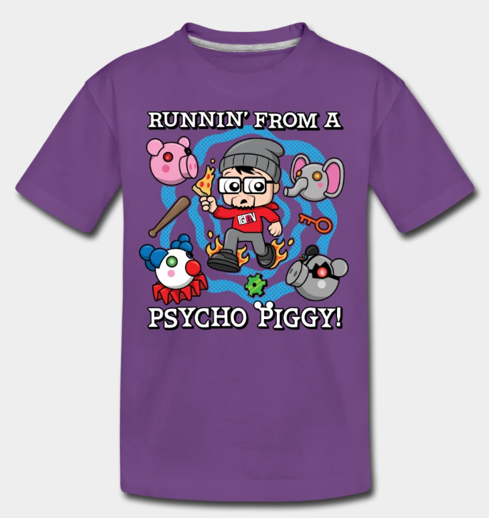 Funnel Vision Family Fgteev On Twitter Official Piggy X Fgteev Collab T Shirts Lets Go Https T Co 5so14sqfxp Darealminitoon - roblox topic indonesia t shirt