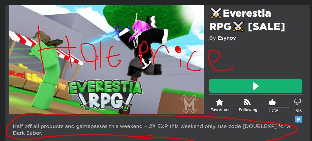 Roblox Daily News Updates Everestialeaks Twitter - everestia rpg roblox codes