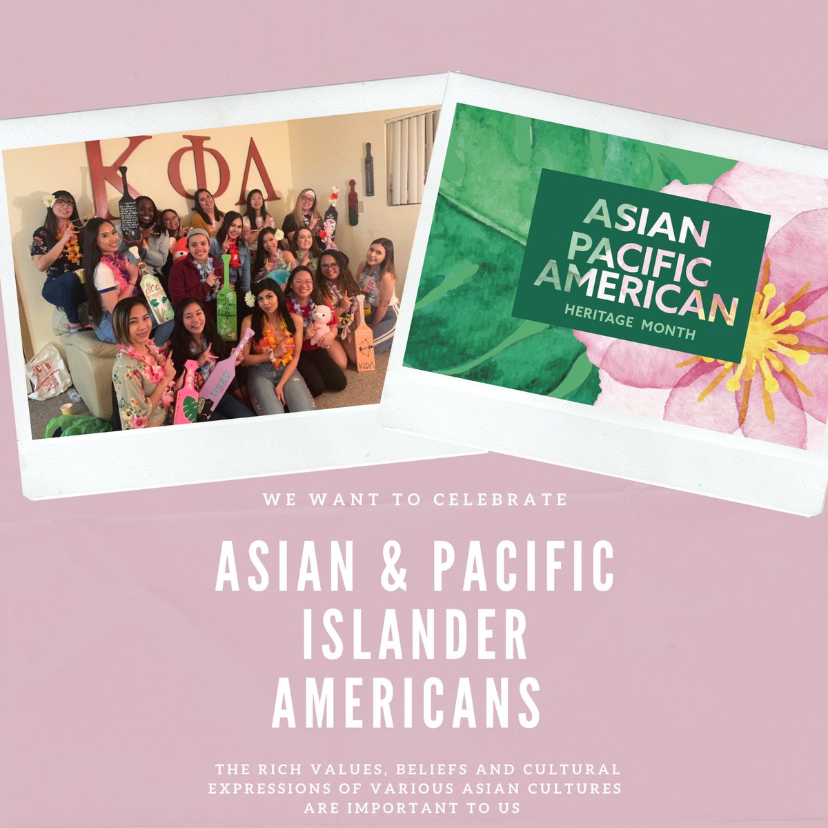 With cultural diversity being one of our pillars, it is important to remember and recognize the roots of Kappa Phi Lambda’s foundation. We want to recognize all the hard work, devotion, and effort that went into this organization and how we will continue the legacy.-Love,Kappa🤍