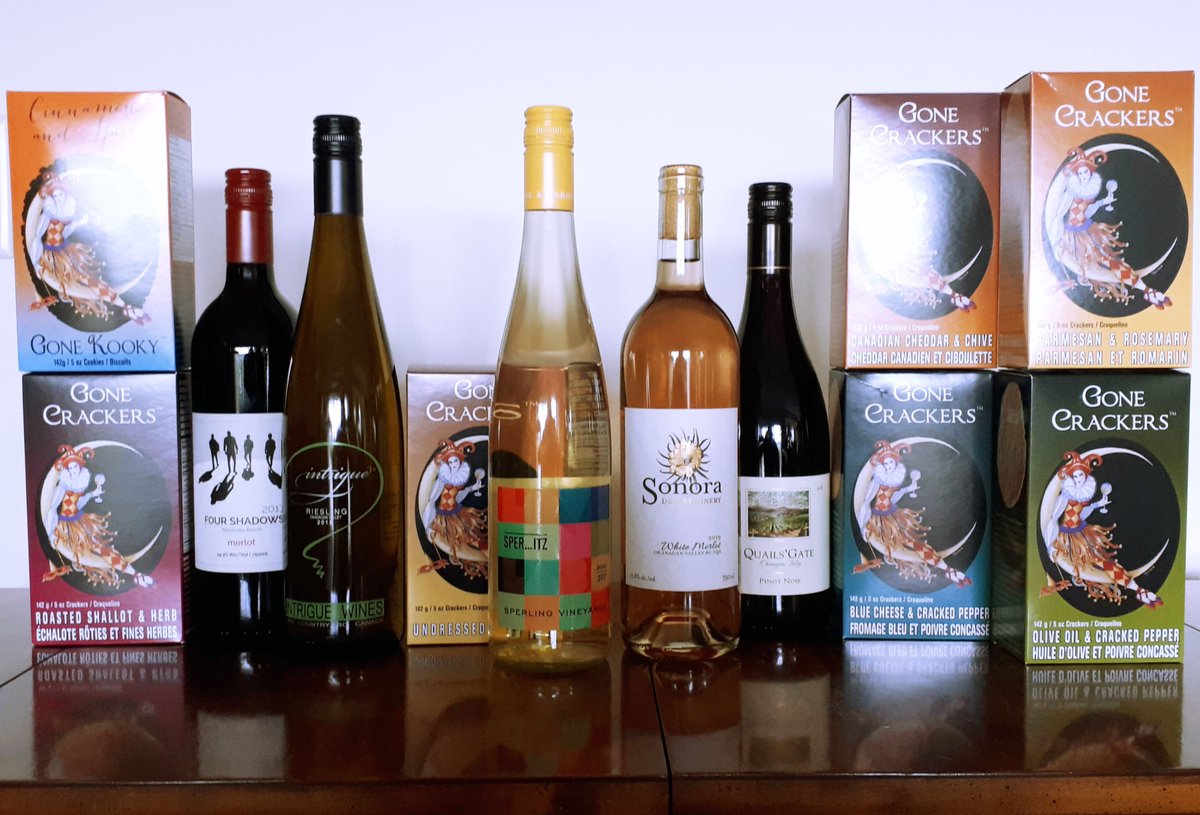 BCWineTrends's tweet photo. You have been tasting #BCWine all day and you need to rejuvenate your palate. Look no further than the great selection at Gone Crackers and Gone Kooky! @eatgonecrackers 
https://t.co/VRxAHNtH7a via @bcwinetrends https://t.co/PzJDat1eQs