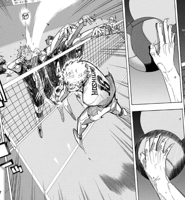 hoshiumi is a player who creates opportunities where they might not obviously exist for others. finding a way while facing an obstacle is EXACTLY what he does. staking his life on a risky play as everyone expects him to fall short of, he sees a wall and turns it into a path +