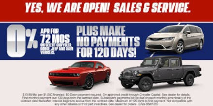 SimiValleyCDJR's tweet image. The Memorial Day Sales Event is on! 

For a limited time, get 0% APR for 72 months, and make no payments for 120 days on select CDJR models!

Take advantage of this offer, and view our other Memorial Day specials: bit.ly/2XnwDeQ

#SimiValleyCDJR #Chrysler #Dodge #Jeep