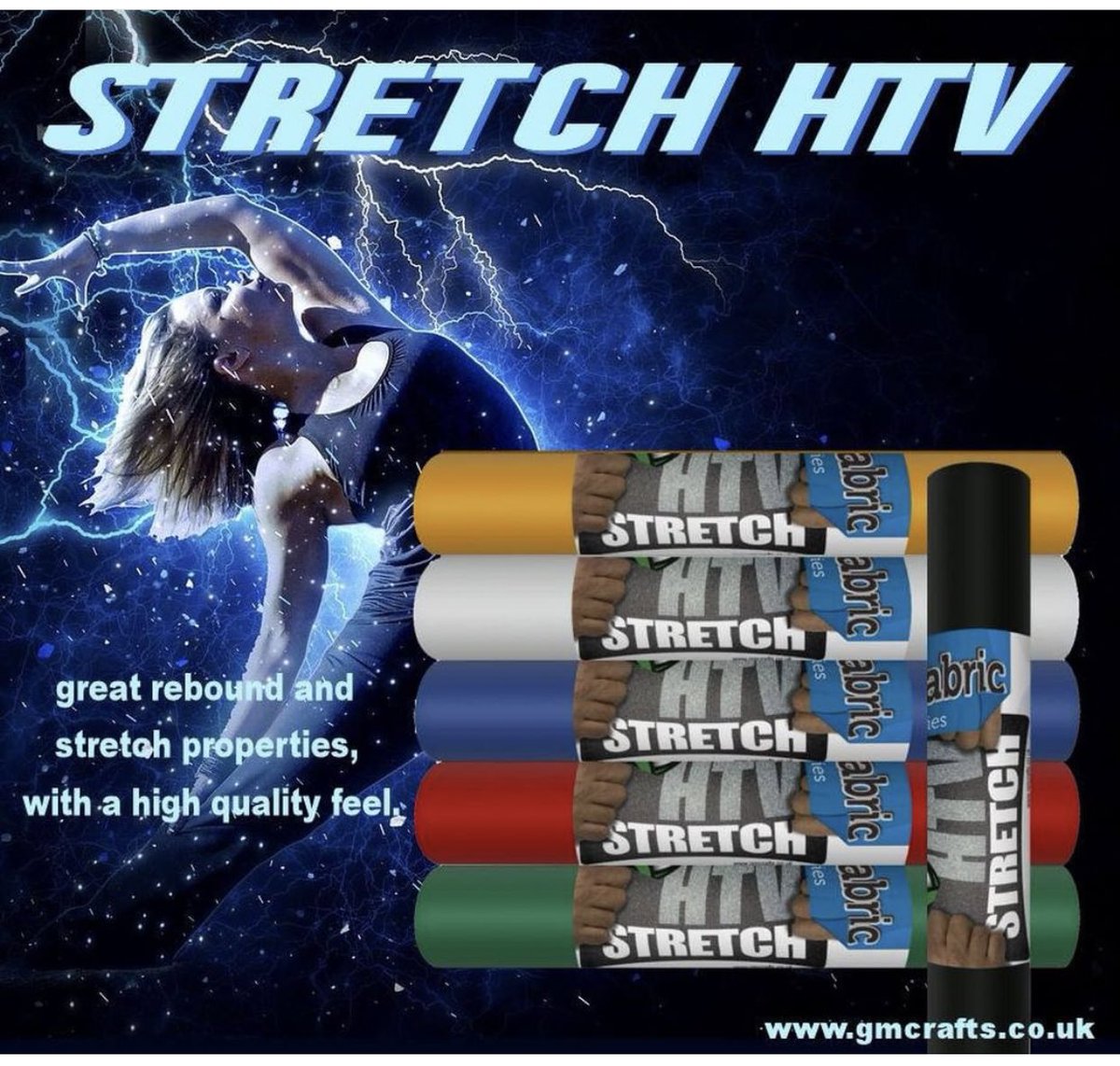 GMCrafts's tweet image. Stretch Heat transfer vinyl, 5 non metallic colours now added to the range find them here in a choice of roll sizes and small sheets. gmcrafts.co.uk/product-catego…

#gmcrafts #vinylprojects #silhouette #cricut #scanncut #createandcraft #irononvinyl #craftinspired #turbovinyl