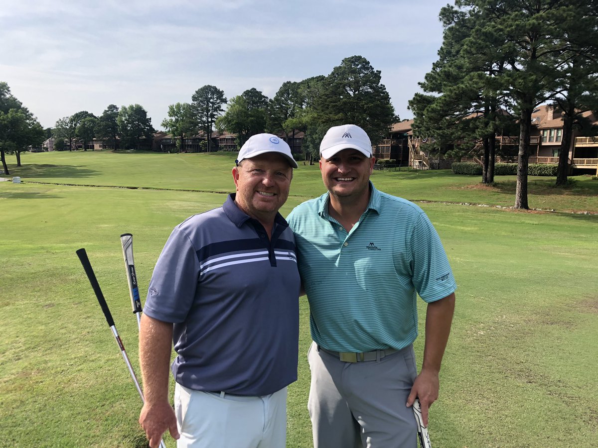 carymaddox's tweet photo. Back to Back Hole In Ones!  Brian Hagewood made a Hole In One on Hole #8 then JD Clark followed with one as well! @ASGAgolf @JFoxtales @JustinAcri7 @1037TheBuzz @ffrisco @ArkansasOnline @Wess_Moore @Titleist https://t.co/5FZBFqNQmr