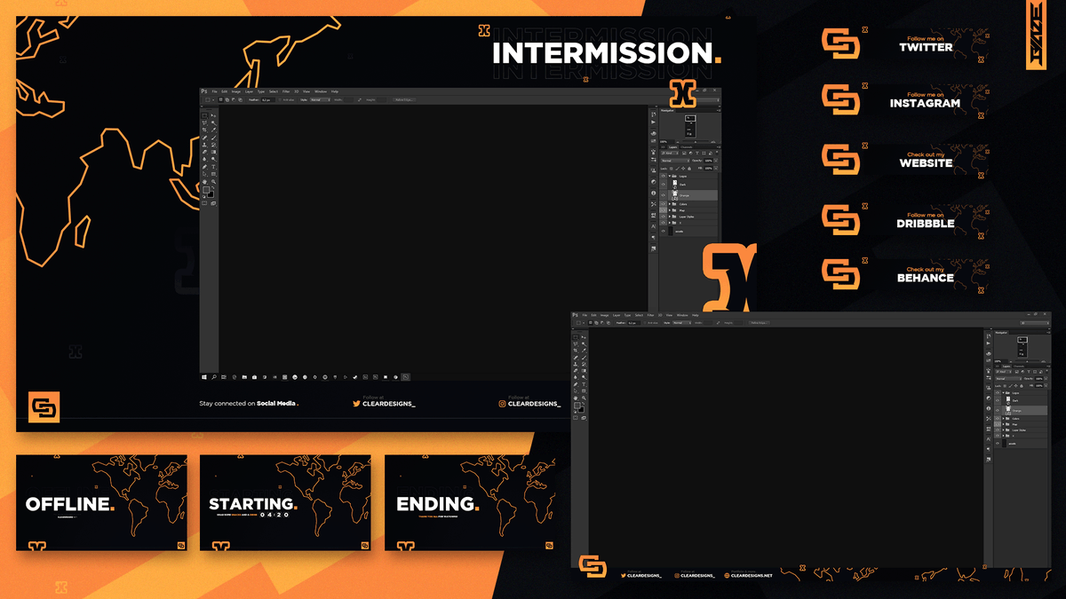 BlazeDisDesigns's tweet photo. Little stream hook-up for this pepega @ClearDesigns_. Check in HD: https://t.co/rQiLMBE0Kn. And as always... RT/Like if inspired. https://t.co/z7qbFE0uGQ