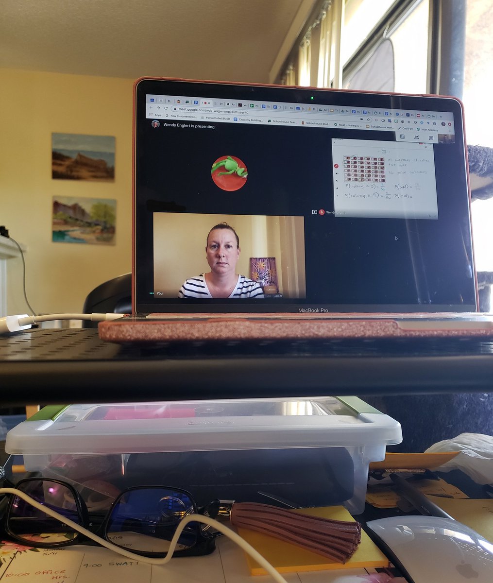 I had the pleasure of teaching a "repeat customer" on Schoolhouse.World today. "I saw you were teaching and I thought it would be fun to learn about probability." And the student ROCKED it!!! Oh, and this was my 1st session using Jamboard. It went great! #proudtobeLBUSD