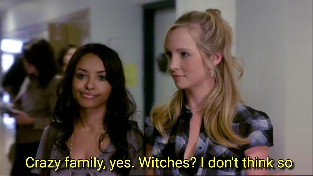 the next day, caroline tells bonnie that if she's a witch then get the number and name of the guy from last night (DAMON) like i said, she was always attracted to him