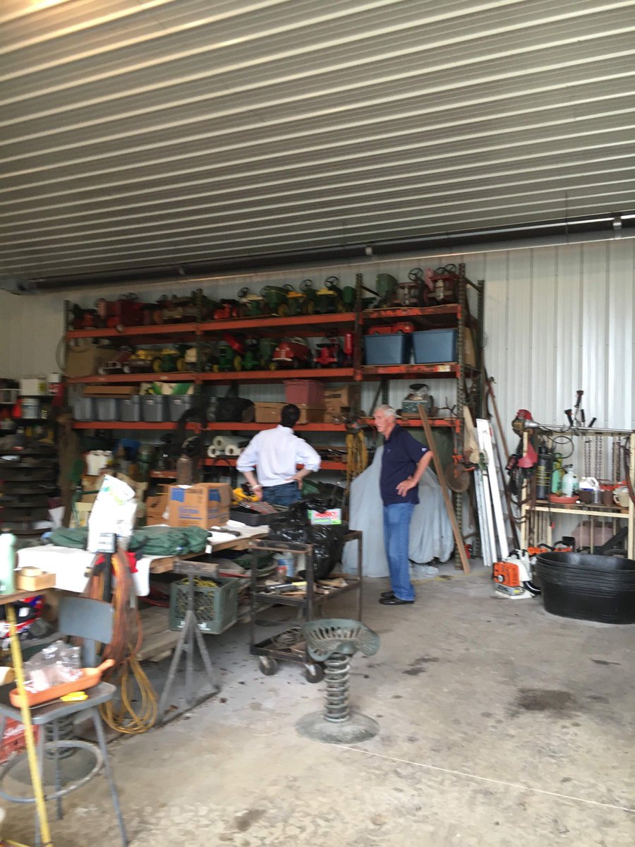 DanLohmann's tweet photo. Here’s a look inside Jerry Sloan’s garage in Illinois where he stored hundreds of items. He loved to buy and sell countless antiques and farm tractors.

We found photos of Hot Rod that made it into the film. https://t.co/MGSR5SxVA9