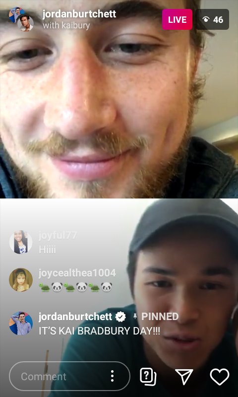 JBurtchettPH's tweet photo. IT'S KAI BRADBURY DAY! 🎉

Congrats Kai for winning the game! (Also those dares were so creative you are a dare genius! 😂)

My Kaidan Burtbury heart is once again happy! Waking up at 6am just to watch this live is so worth it lol! 🐢🐼😍❤ https://t.co/swgIZyXPgw