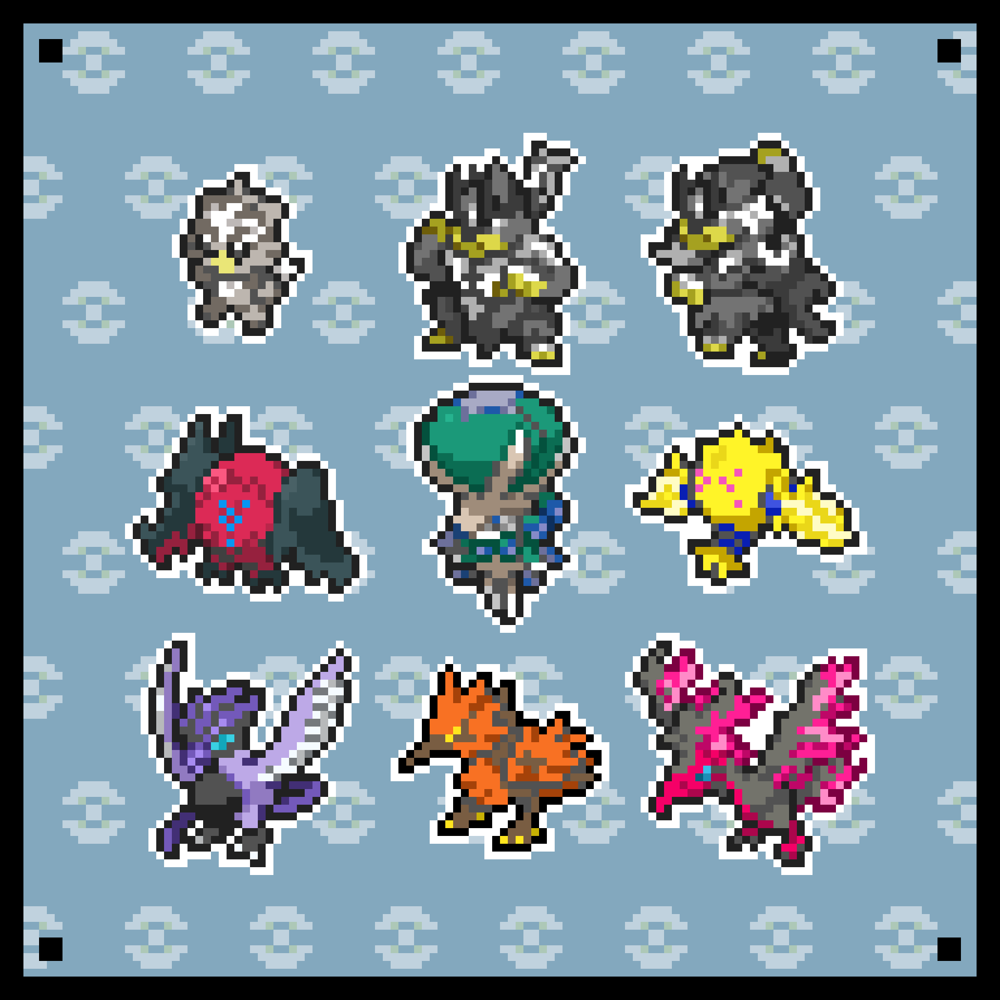 All Ultra Beasts Pokémon Sprites