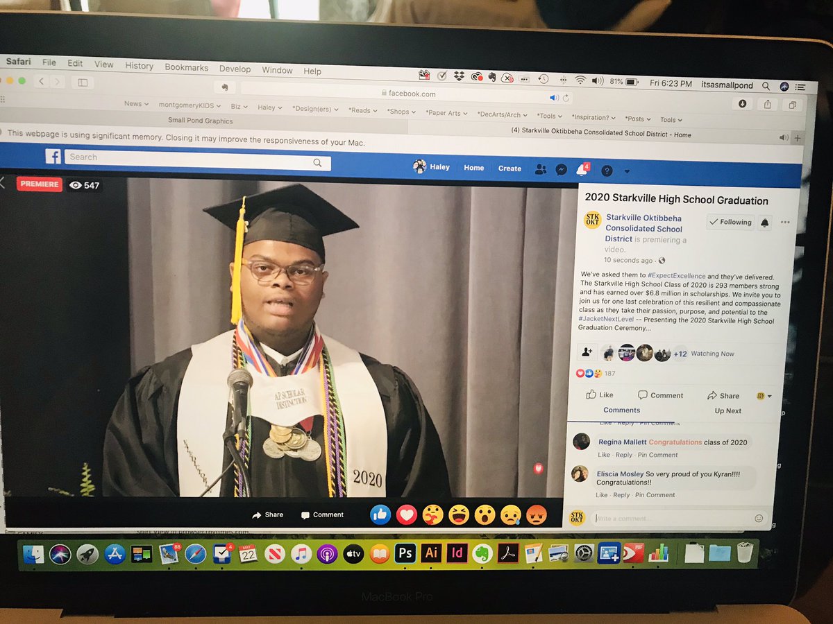 Incredible message from Kyran Williams-Roberts, our 2020 Valedictorian! “If there isn’t a seat at the table, build a new table!”
#ExpectExcellence #SparksFly