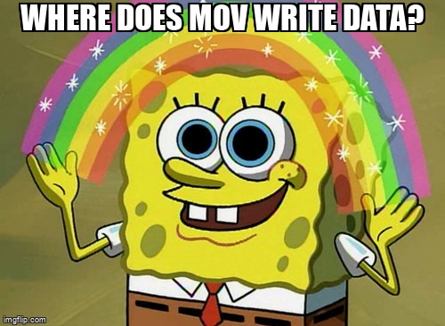 overflow_meme's tweet image. Where does mov write data? stackoverflow.com/questions/6195… #x86 #memorysegmentation #assembly