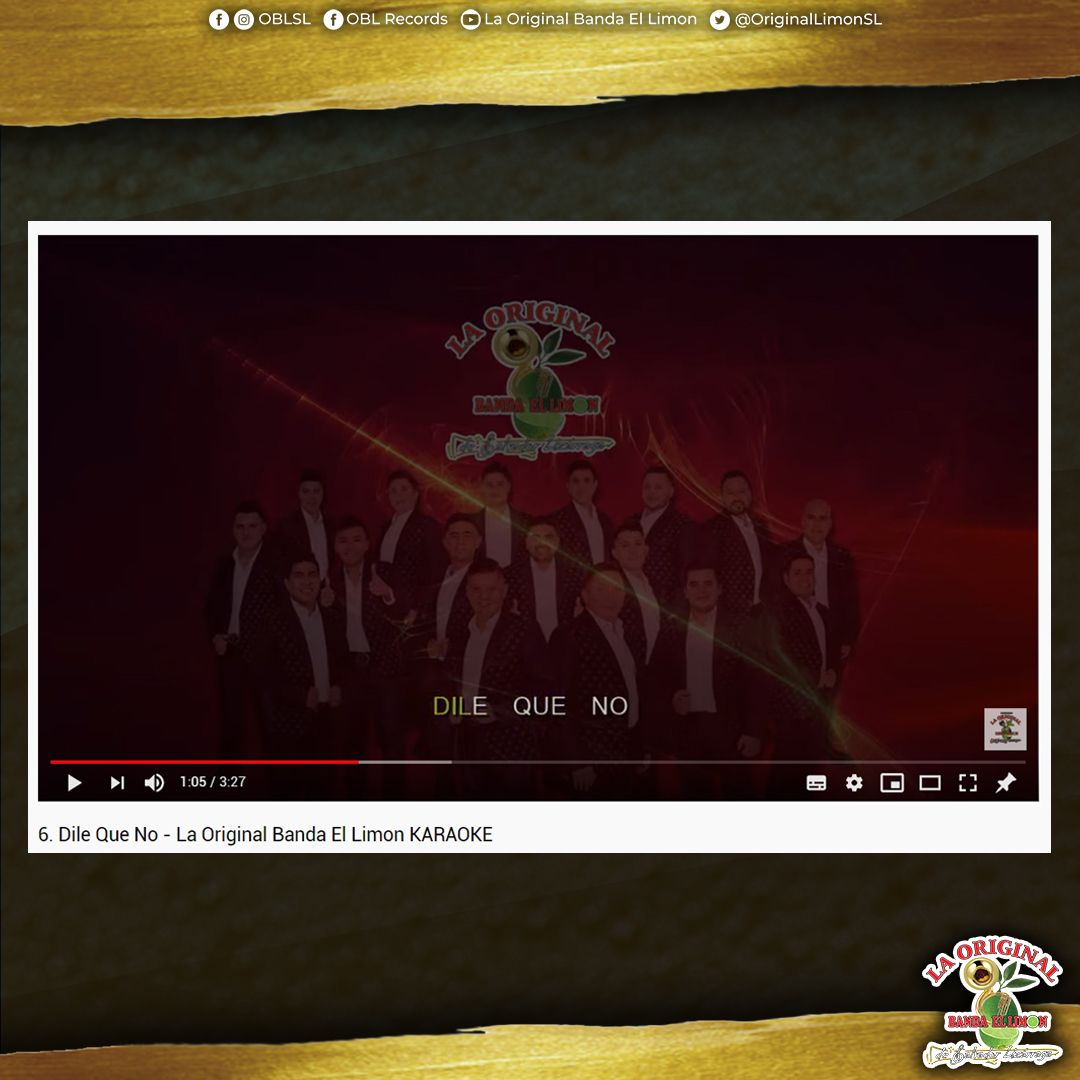 OriginalLimonSL's tweet photo. ¡Ya es viernes, canta con nosotros!
#DileQueNo versión karaoke 👇
🔴https://t.co/rrLTV3fQhM
.
.
.
#EsLaOriginal #EsELimón #OBLSL #Karaoke https://t.co/SeF5xGsAYZ