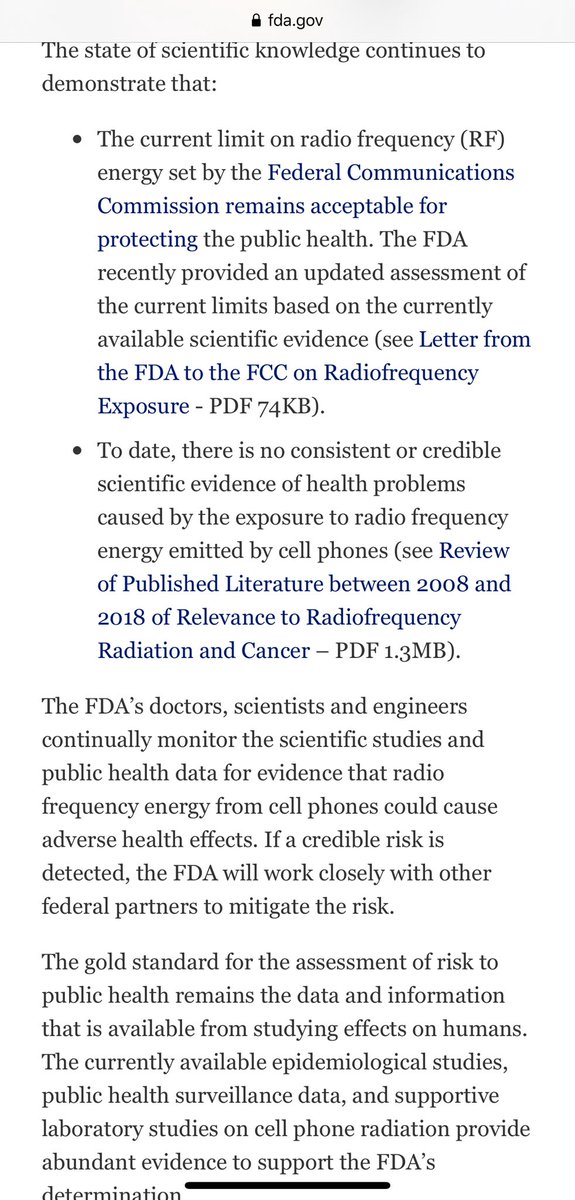 5. The FCC, FDA, and health + safety experts are constantly reviewing the relevant science and new studies.They’ve made clear that the federal RF rules are not only adequate to protect human safety, they include a wide safety margin. The federal rules apply to 5G.