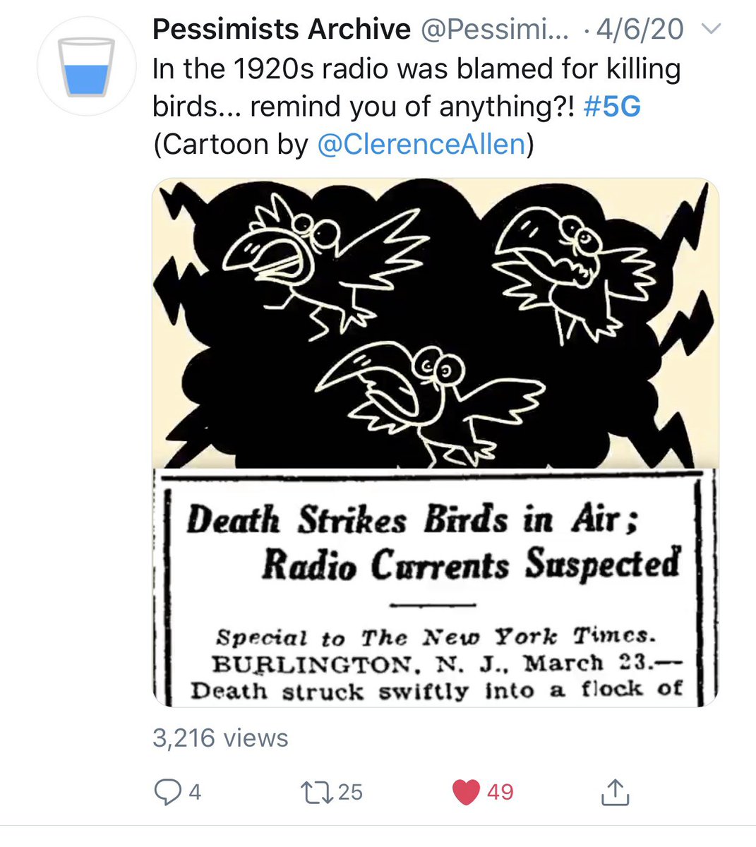 14. In the end, there’s nothing new here. These conspiracies pop up with every upgrade in wireless tech (3G, 4G, etc.). It just spreads faster and wider today with social media.Heck, these unfounded conspiracies go back to the first AM and FM radio signals in the early 1900s.