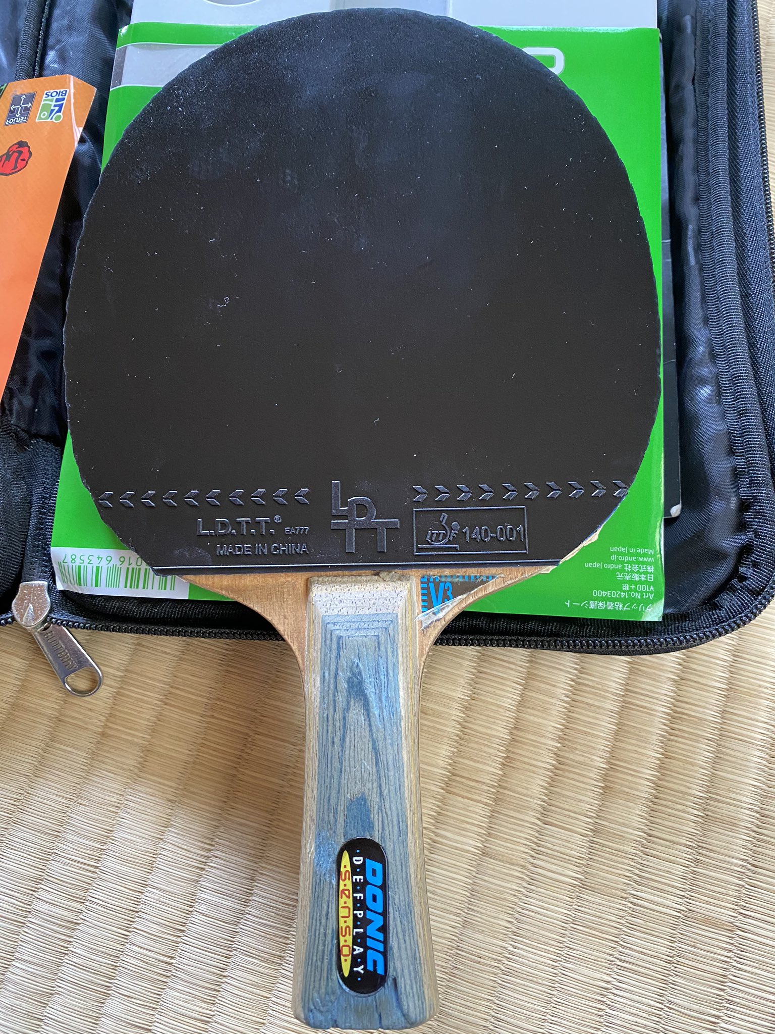 人気の定番 デフプレイセンゾー グレーグリップ 卓球 カットラケット