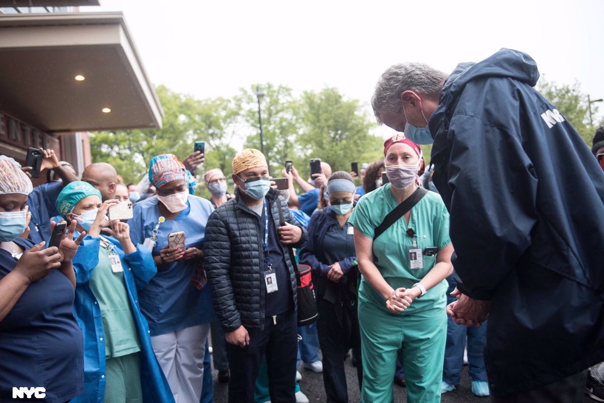 Few places in our country have endured what the Bronx has endured during this pandemic. But few places in the country have a team like @NYCHealthSystem-Jacobi. These heroes are fighting COVID-19 with everything they’ve got. #ClapBecauseWeCare