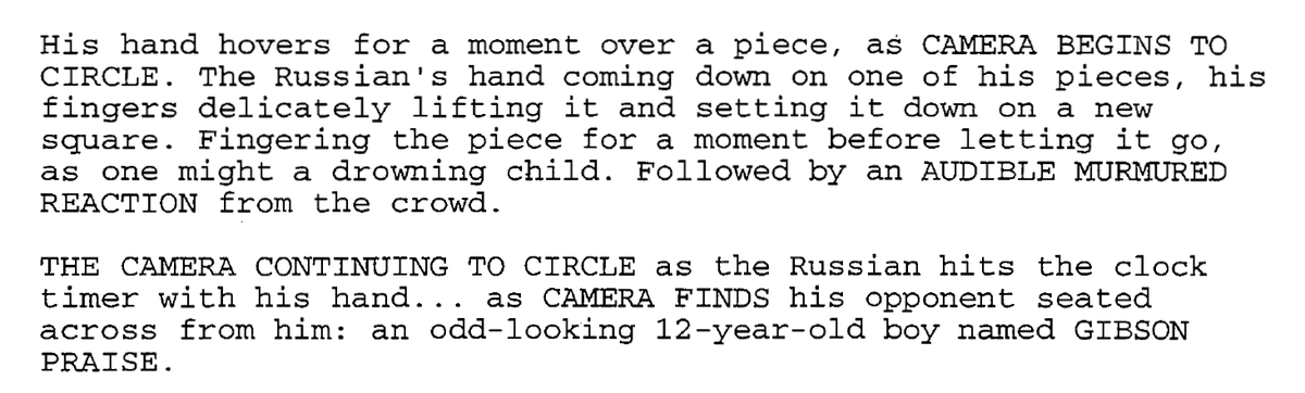 Here we're introduced to "The Russian" (who, according to the script, is actually named Anatole Klebanow), and the one and only Gibson Praise. #XFScriptWatch