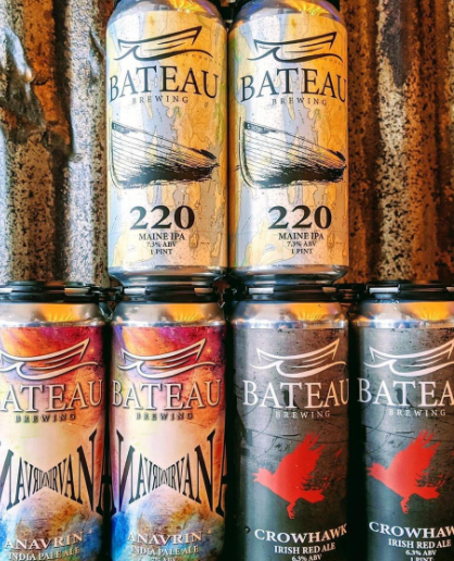 Meanwhile,  @bateaubrewing that opened in August of last year, made a quick pivot from growlers to cans, and are now able to get them both out the door in Gardiner to their thirsty customers.