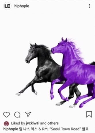 HiphoplePosting RM x lilnas collab on ig,