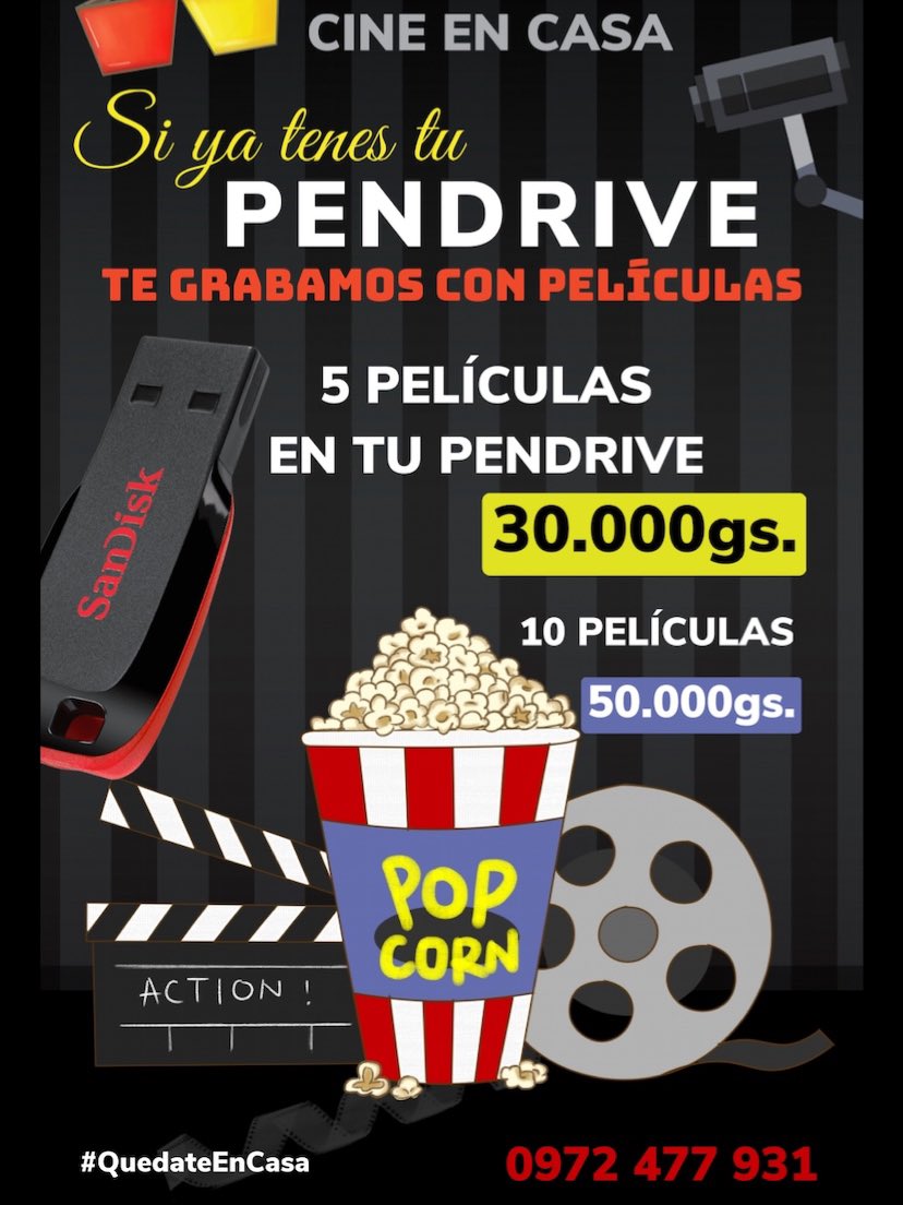 RobertBenitezDj's tweet photo. Para cuando quieran y más aún con este clima es lo mejor ver SERIES &amp; PELÍCULAS 🎞 Descargamos la serie o película que queres ver...

Si ya tenes tu Pendrive te pasamos la lista de Peliculas disponibles y vos elegís lo que más te gusta..😉🎞 0972477931 📲 https://t.co/afBBGrqYj1 https://t.co/DPLnqODsEr