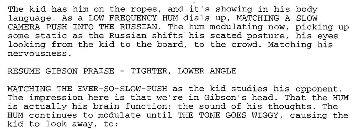 Describing the sound of mind-reading. #XFScriptWatch