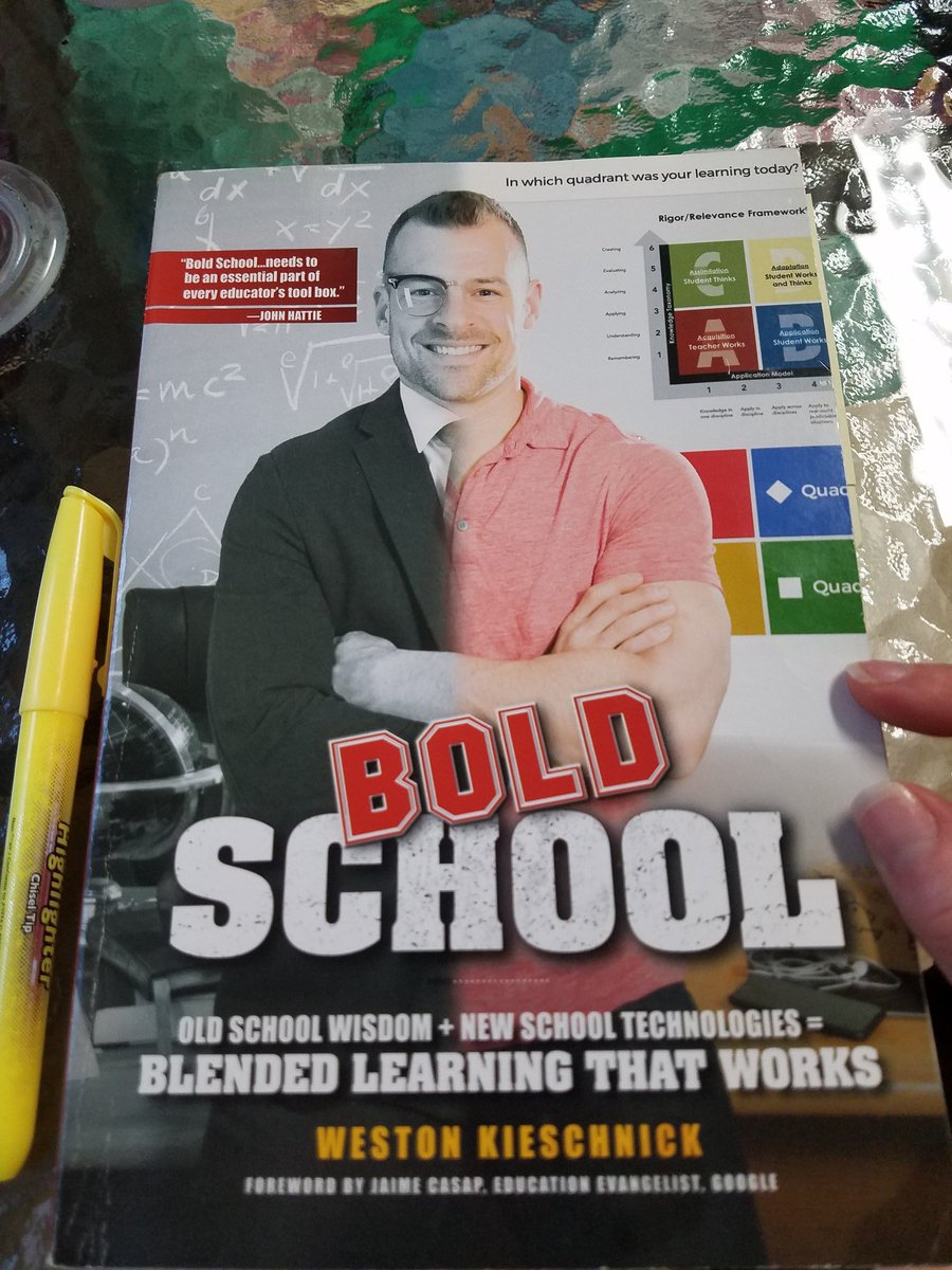 Great read! Finally finished after starting it with a book study at school. Pretty appropriate with distance learning, too! #BoldSchool by @Wes_Kieschnick