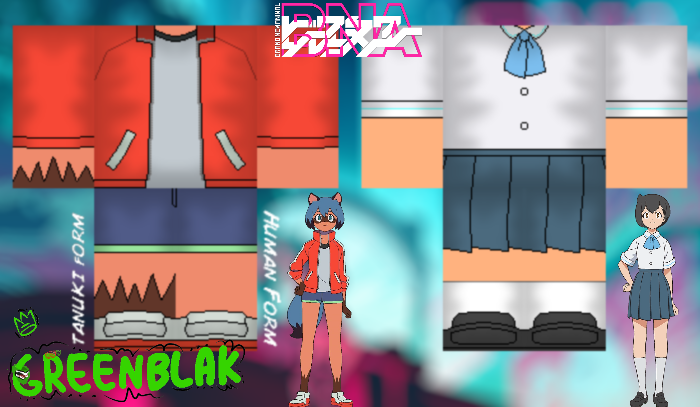 Greenblak On Twitter The First Wave Of The New Brand New Animal Outfits Is Out Featuring Michiru Clothes Along With Her School Uniform The Next Waves Are Coming Soon Featuring More Characters - roblox school uniform shirt