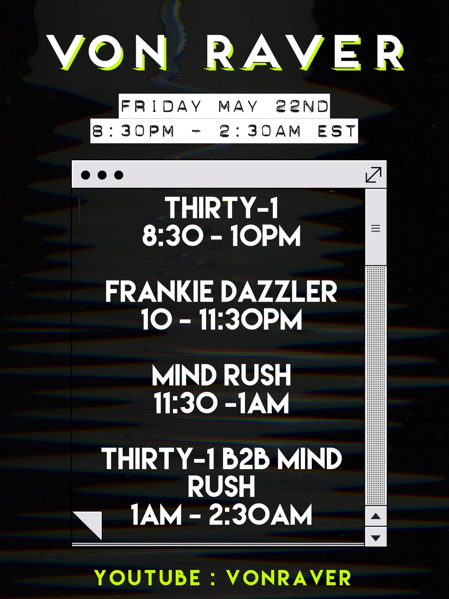 VonRaver's tweet photo. Kicking it off tonight is Thirty-1,

A selector with the intent to engage the crowd &amp; set the mood, kicking off the weekend right! 

The host of #Jungle31, @Jguerrero247 is ready to rock 🤘

Music starts in 20 minutes 👇

https://t.co/1quBvFZu5i https://t.co/v1TiMWPjph