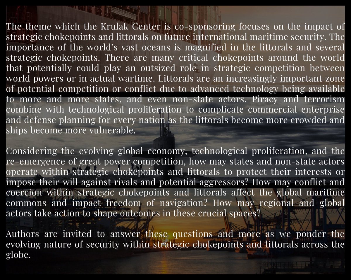 Who’s ready for a long weekend writing sprint? Just a few days left to enter our joint writing contest w/ <a href="/CIMSEC/">Center for International Maritime Security</a>!