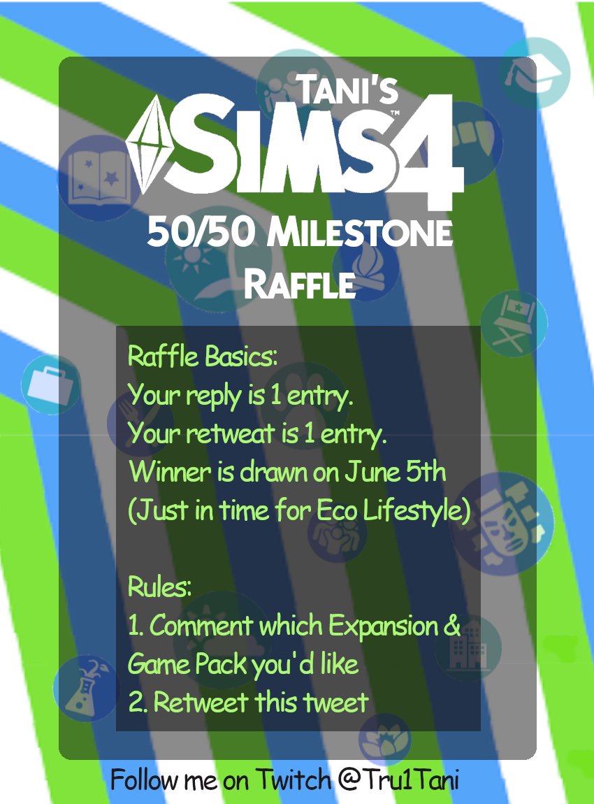 Tru1Tani's tweet image. Today has been a long day of editing, but...WE DID IT! I made my 50/50 Milestone Goal on Wednesday. I couldn't have done it without you! So as promised here is the raffle! A winner will be drawn 6/5/2020💚