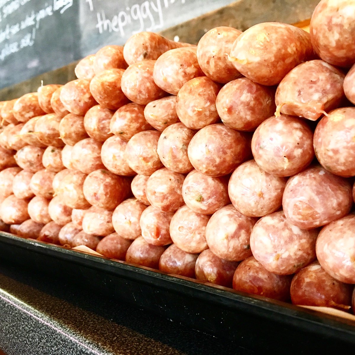 So. Many. Breakfast sausages. Email us your order for pick up tomorrow, thepiggymarket@gmail.com