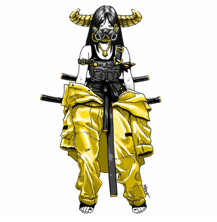 TheDrawStudiooo's tweet image. A #drawthisinyourstylechallenge submission for @mako_vice Hype Demon. I had a lot of fun with this one! 

#makovice #mako_vice #illustration #DrawThisInYourStyle #sketchbook #digitalart #hypebeastart #drawing