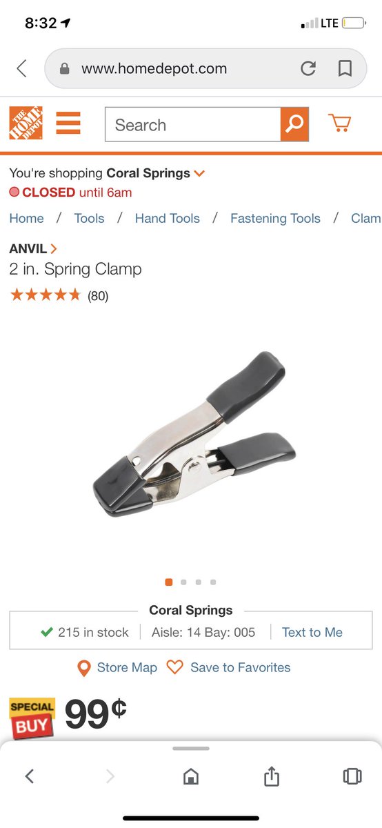 Here are the clamps I used with the link:  https://www.homedepot.com/p/ANVIL-2-in-Spring-Clamp-99691/302755764