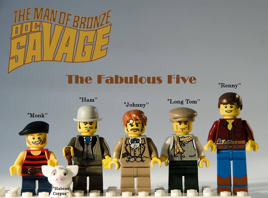 tigerspy's tweet photo. My custom Doc Savage's team minifigs.
#Lego #legos #ironbuilder #legophotography #legominifigures #toyphotography #brickshift #legogram #legolife #legominifig #legofan #legobuilder #brickbuilder #afol #docsavage #pulpmagazine #customminifigs https://t.co/0Mh5P3d5kz