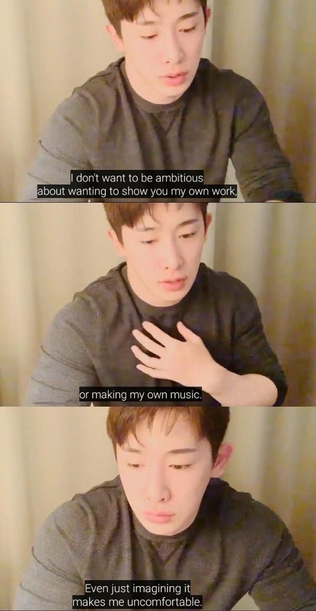 8/26/18. Wonho: "I often feel anxious and always ask the members" after 7 years we will renew our contract right? The members say, of course, we won't change, let's always be together"