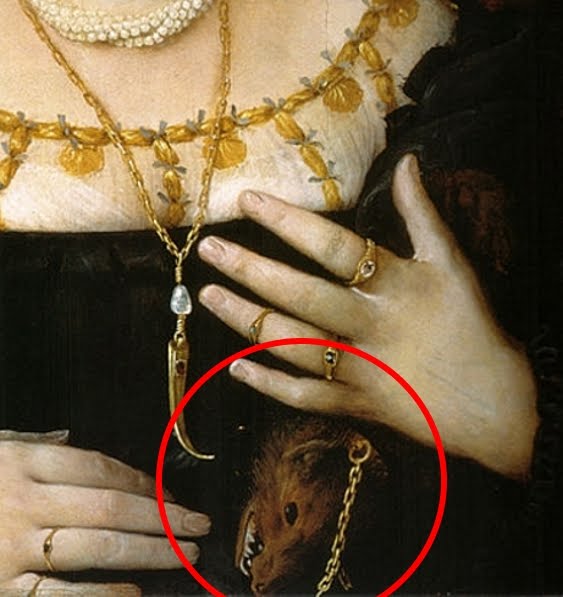 In the 16th century, it was widely believed that weasels conceived through their ears and gave birth through their mouth. This spawned a whole language of hidden sexual symbolism in art, with weasels standing in for everything from fertility talismans to phallic symbols. ⁣