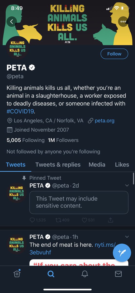 PETALandFriends's tweet photo. Proof peta hasn’t blacked me as of the posting of this tweet... unreal I stand for everything they stand against https://t.co/R6UdQKA75I