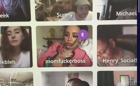 The 1st image is from an Instagram live on 5/16/20 which is her Tinychat outfit. Doja was recently part of a Tinychat group who use autistic as an insult & say other offensive things. #dojacatisoverparty Insta live Tinychat vids https://twitter.com/roseIysium/status/1263977331892400130?s=19