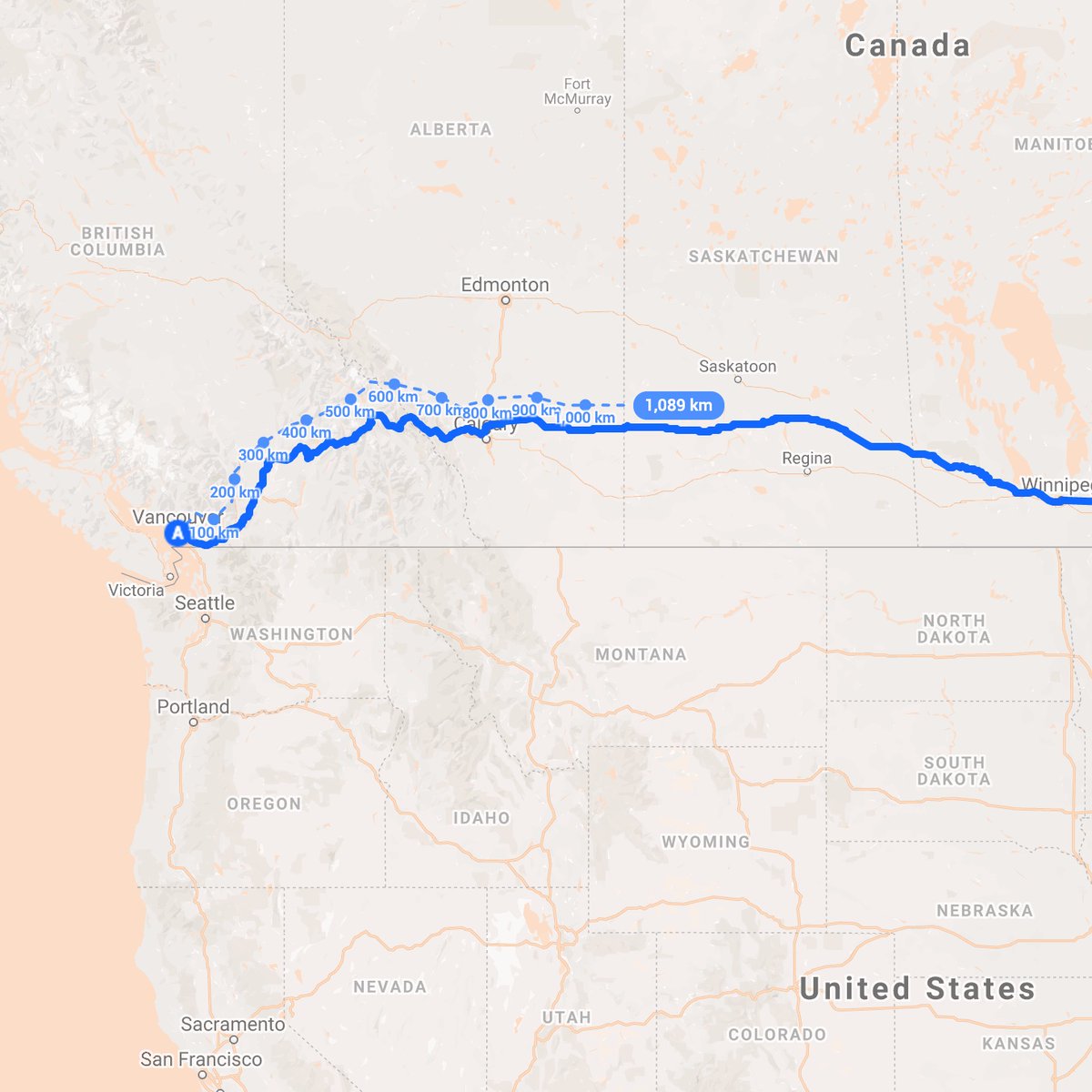 Team_Ovcare's tweet photo. Team OVCARE is cycling the distance across Canada while we train for the 2021 @TheBCRide! We've been at it a week and we're almost at Saskatoon! #cycling #ovariancancer https://t.co/CLFGmw0umW