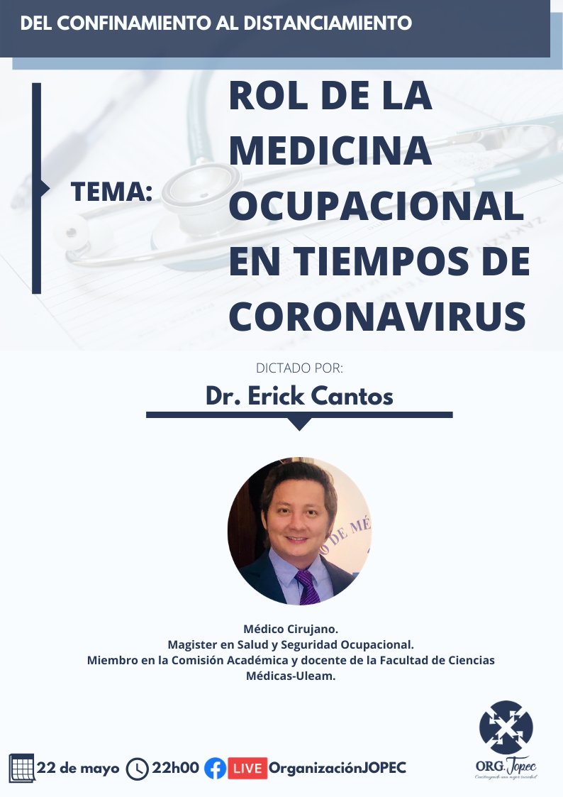 orgjopec's tweet photo. Hoy nos acompañarán en la transmisión:

👤20H30 LCDA. MERCY SANCAN.

👤22H00 DR. ERICK CANTOS.

🔴 Únete a través de Streaming en vivo en nuestra cuenta Oficial de Facebook https://t.co/IMvOgIQES5 https://t.co/jY6aZDXWgD