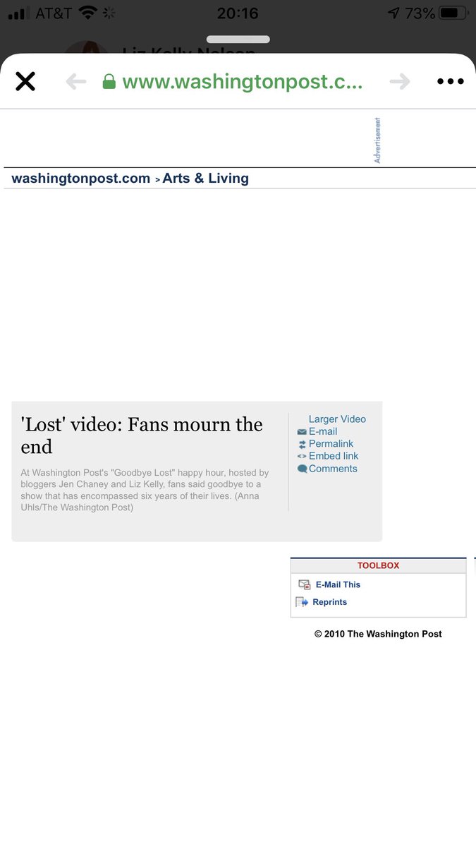 4/ But in a futile (SO FAR, INTERWEBS!) search for actual photographic evidence of our kick-ass tony Adams-Morgan (that’s for all you OG  @LloydGrove fans out there) Lost Finale Happy Hour, I came upon this sad fail from the  @washingtonpost servers: