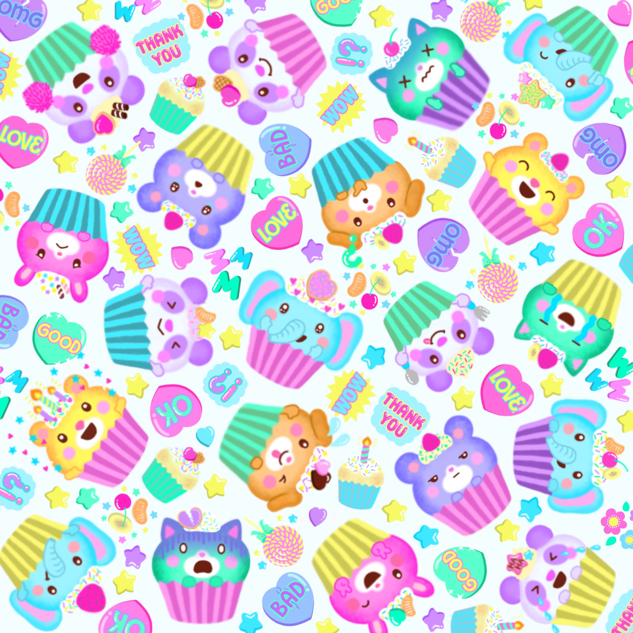 Prismy カップケーキあにまるずです 絵文字とスタンプどちらもあります カップケーキ イラスト好きな人と繋がりたい イラスト おうちでお菓子旅 おうち時間 ケーキ カップケーキ 動物 どうぶつの森 動物の森 かわいい壁紙
