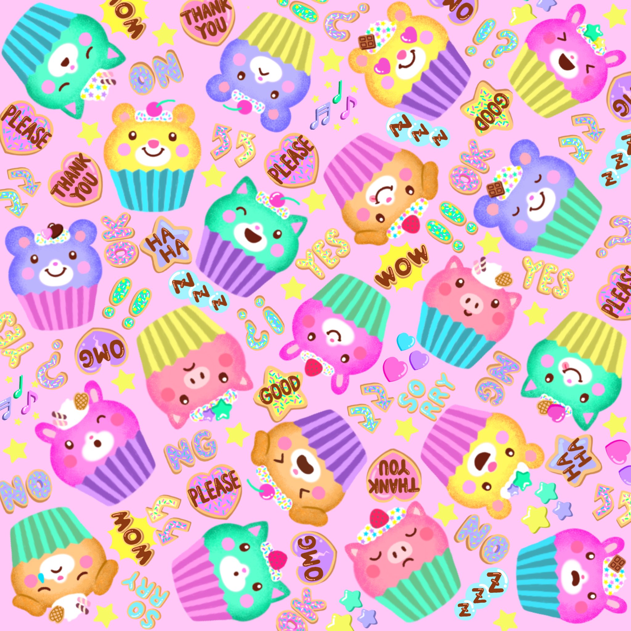 Prismy カップケーキあにまるずです 絵文字とスタンプどちらもあります カップケーキ イラスト好きな人と繋がりたい イラスト おうちでお菓子旅 おうち時間 ケーキ カップケーキ 動物 どうぶつの森 動物の森 かわいい壁紙