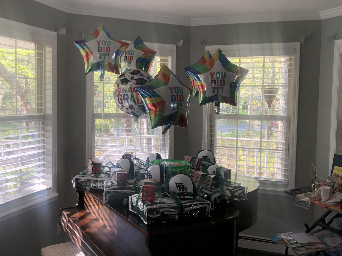 This afternoon the underclassmen with their awesome coaches did a WHB Varsity baseball parade to each senior player to present them a gift. Seniors we love you and miss not seeing you on the field!! GO Canes!! 💚💚💚💚💚💚<a href="/WHBBase/">Westhampton Beach HS Baseball</a>