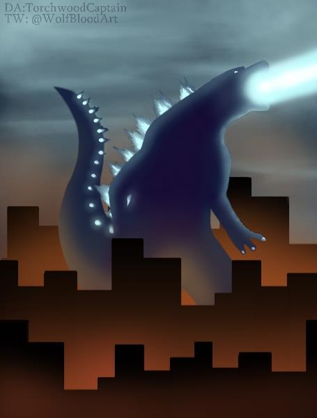 WolfBloodArt's tweet photo. I drew this for a friend on his birthday, but I figured that the people of twitter might like it too! #Godzilla #GodzillaKingOfTheMonsters #KingOfMonsters #Godzillamovie #Monsters #DigitalArt https://t.co/u8yEpwPfsp