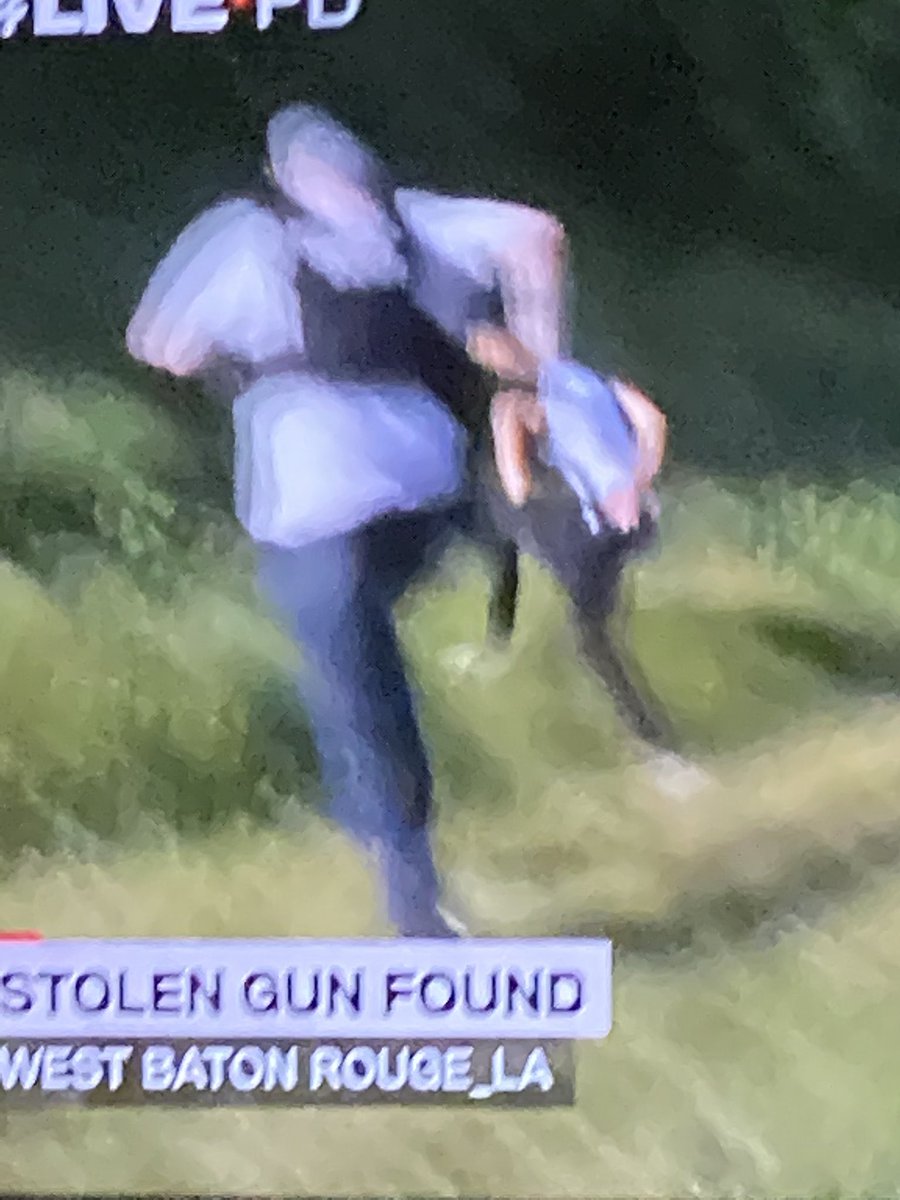 nancy_krush's tweet photo. I’m sorry but I burst out laughing during the DUMBEST run! I can’t! 🤣🤣🤣#notmygun 🤣🤣 hilarious @lucky_deviant @robbiecole1 @buddyboi94 @LindaDa49119957 @Im1SpoiledLady @JillBemi @StaceytheGhost @nuttycrzygirl @jeninmn1225 @edengirl58 https://t.co/KF1v8uzcoK